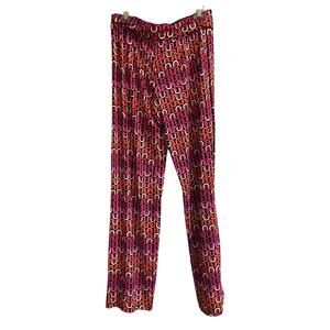 Trina Turk Pants Wide Leg Chain Link Echo Swim Cover Up Pullon Sz L New Designer